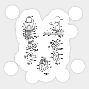 Toy Bricks Patent Drawing Sticker